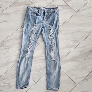 Mudd Light Blue Ripped Skinny Jeans
